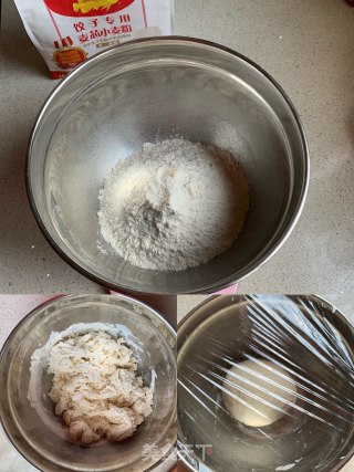 四喜蒸饺-这盘饺子露馅才好吃！的做法步骤：2