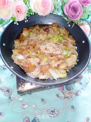 娃娃菜炒油条的做法步骤：8