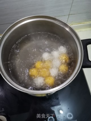 南瓜汤圆的做法步骤：9