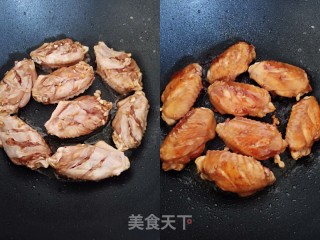 蒜香蜜汁煎鸡中翅的做法步骤：7
