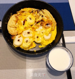 面包煎蛋馍馍的做法步骤：4