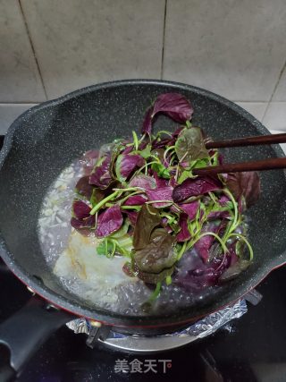 红苋菜荷包蛋汤的做法步骤：5
