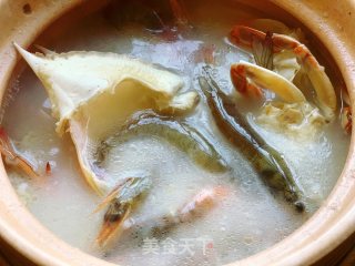 海鲜螃蟹粥的做法步骤：9