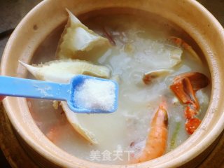 海鲜螃蟹粥的做法步骤：10