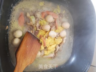 花式精致简餐：五鲜汤+粗粮米饭的做法步骤：4