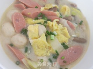 花式精致简餐：五鲜汤+粗粮米饭的做法步骤：5