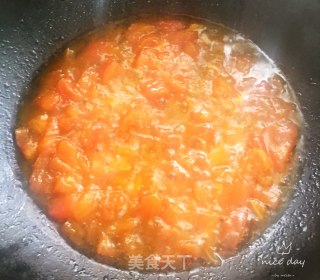 番茄烩金针菇的做法步骤：7