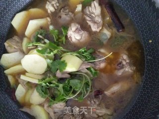 家常小鸡喝饼的做法步骤：7