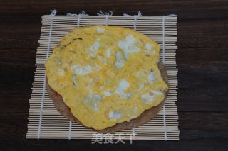 咸菜肉松鸡蛋饼的做法步骤：7
