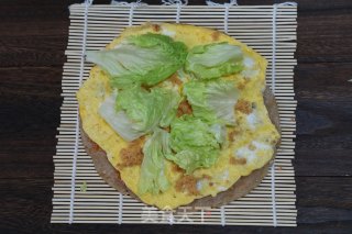 咸菜肉松鸡蛋饼的做法步骤：9