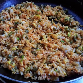 辣酱咸菜炒饭的做法步骤：6