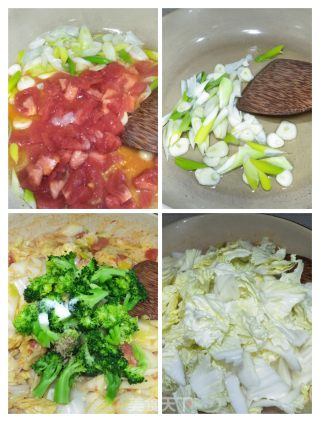 西红柿爆炒白菜心的做法步骤：5