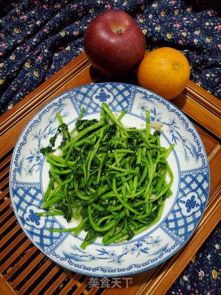蒜蓉炒西洋菜的做法步骤：5