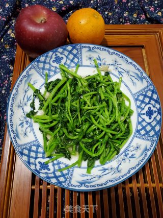 蒜蓉炒西洋菜的做法步骤：6