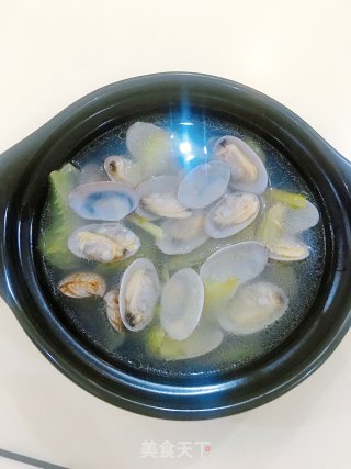 咸菜花蛤汤的做法步骤：12