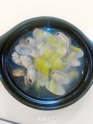 咸菜花蛤汤的做法步骤：13