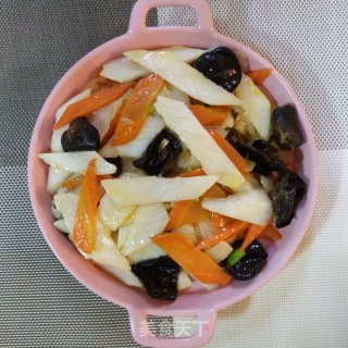 木耳炒山药的做法步骤：12