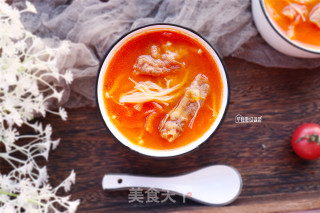 番茄肥牛汤的做法步骤：7