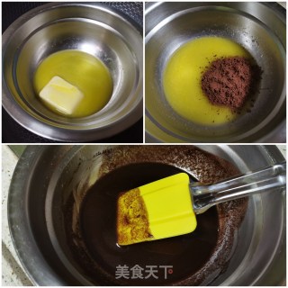 巧克力玛芬蛋糕（6个）的做法步骤：1