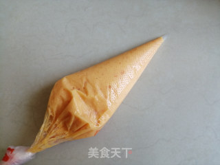 咸蛋黄芝士酱古早蛋糕的做法步骤：4