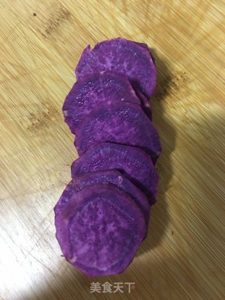 紫薯核桃米糊的做法步骤：1