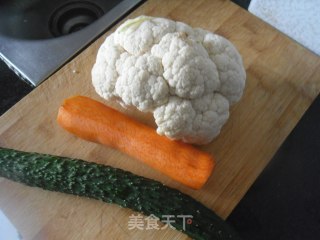 酱烧菜花的做法步骤：1