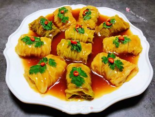 白菜包肉的做法步骤：12