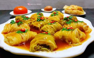 白菜包肉的做法步骤：13