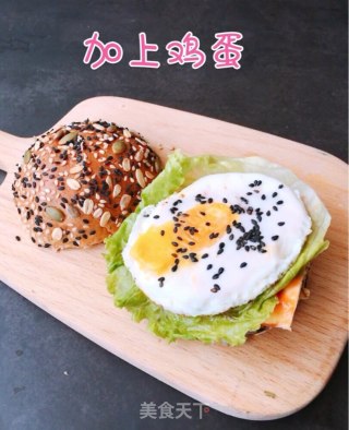 汉堡与粥的早餐食光的做法步骤：8