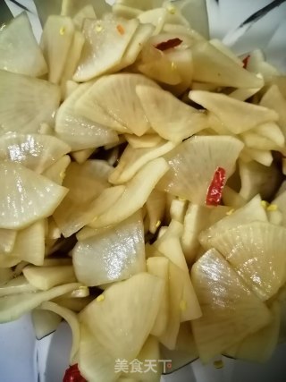 酸辣萝卜的做法步骤：3