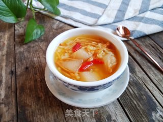 虫草花雪梨稀饭的做法步骤：8