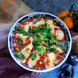 红油酸汤羊肉水饺的做法步骤：12