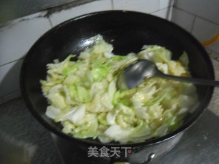 圆白菜炒番茄的做法步骤：7