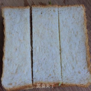 青蒜咸菜烤吐司的做法步骤：3