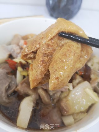 花式精致简餐：油豆腐蒸肉+粗粮饭的做法步骤：9