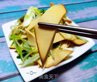 葱拌素鸡的做法步骤：9