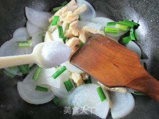 牛肚炒萝卜的做法步骤：7