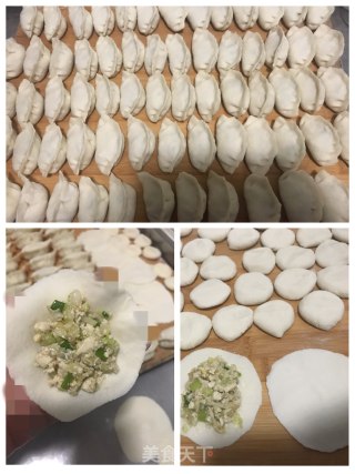 白菜豆腐鸡蛋馅水饺的做法步骤：8