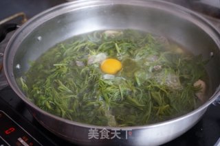 鸡蛋艾叶汤的做法步骤：6
