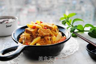 白菜炖冻豆腐的做法步骤：7