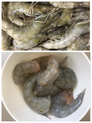 虾仁炒菠菜的做法步骤：2