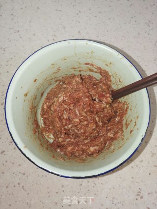 青椒酿肉的做法步骤：4