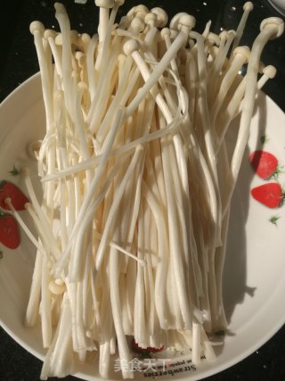 肉沫粉丝金针菇的做法步骤：2