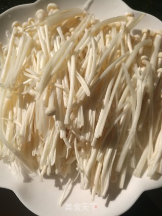 肉沫粉丝金针菇的做法步骤：6