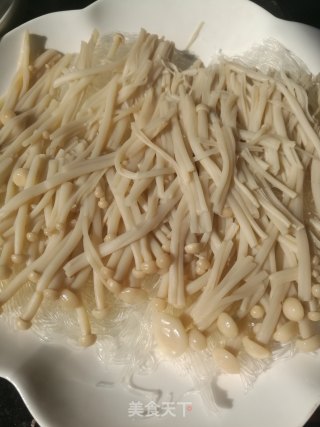 肉沫粉丝金针菇的做法步骤：8