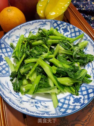 猪油蒜末炒白菜心的做法步骤：8
