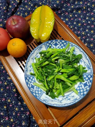 猪油蒜末炒白菜心的做法步骤：10