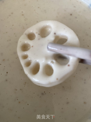 炸莲藕的做法步骤：7