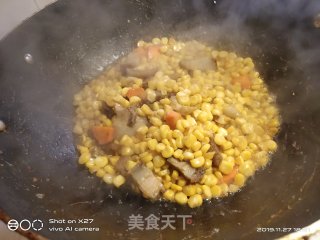 锅烧炒玉米粒的做法步骤：7
