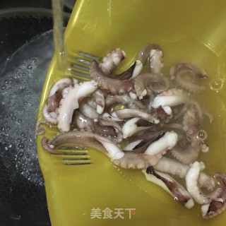 “咸菜”长腿蛸炒咸菜的做法步骤：5